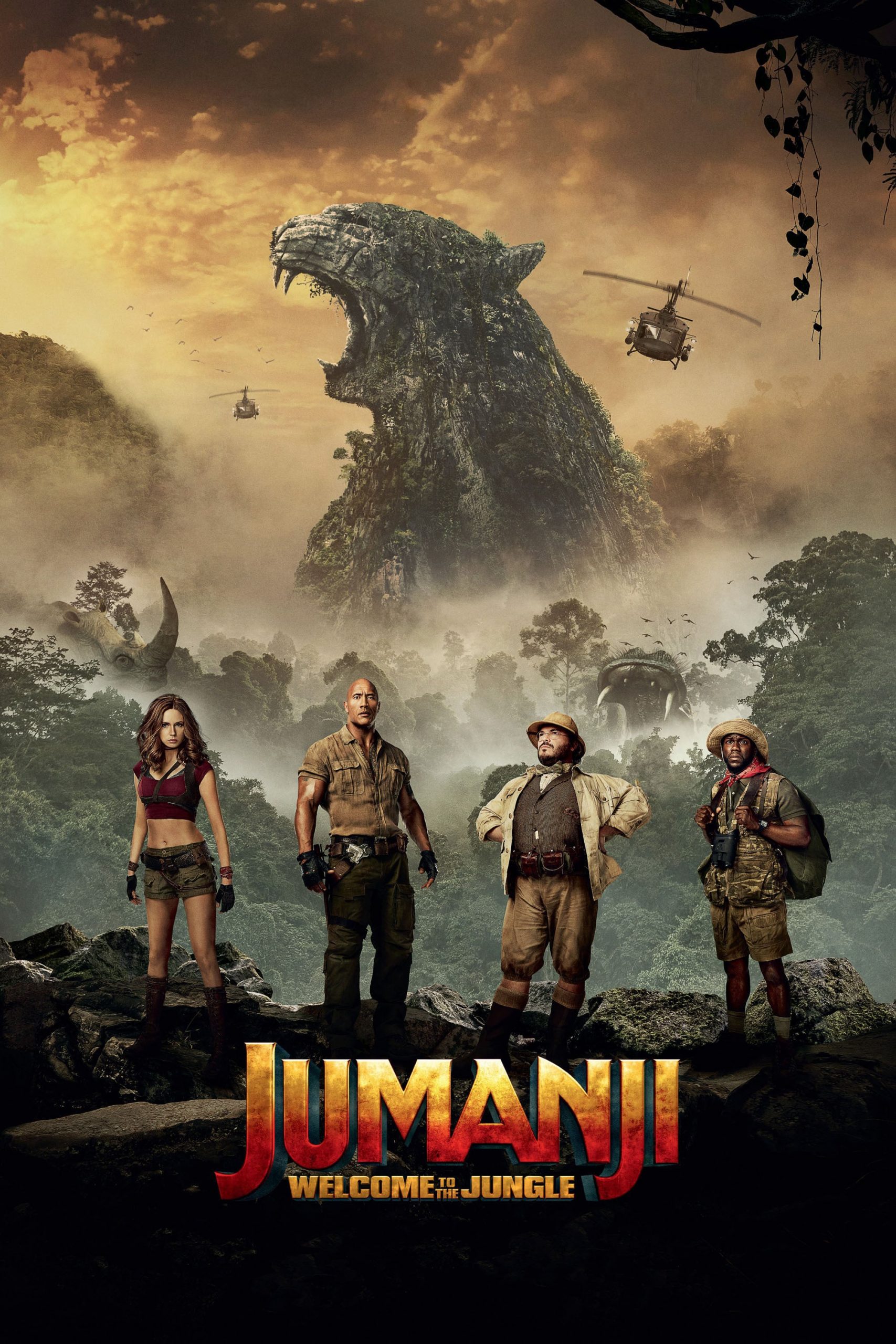 Poster for the movie "Jumanji: Welcome to the Jungle"