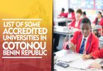 LIST OF SOME ACCREDITED UNIVERSITIES IN COTONOU BENIN REPUBLIC