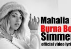 Mahalia - Silmmer ft Burna Boy (Official Video Lyrics)