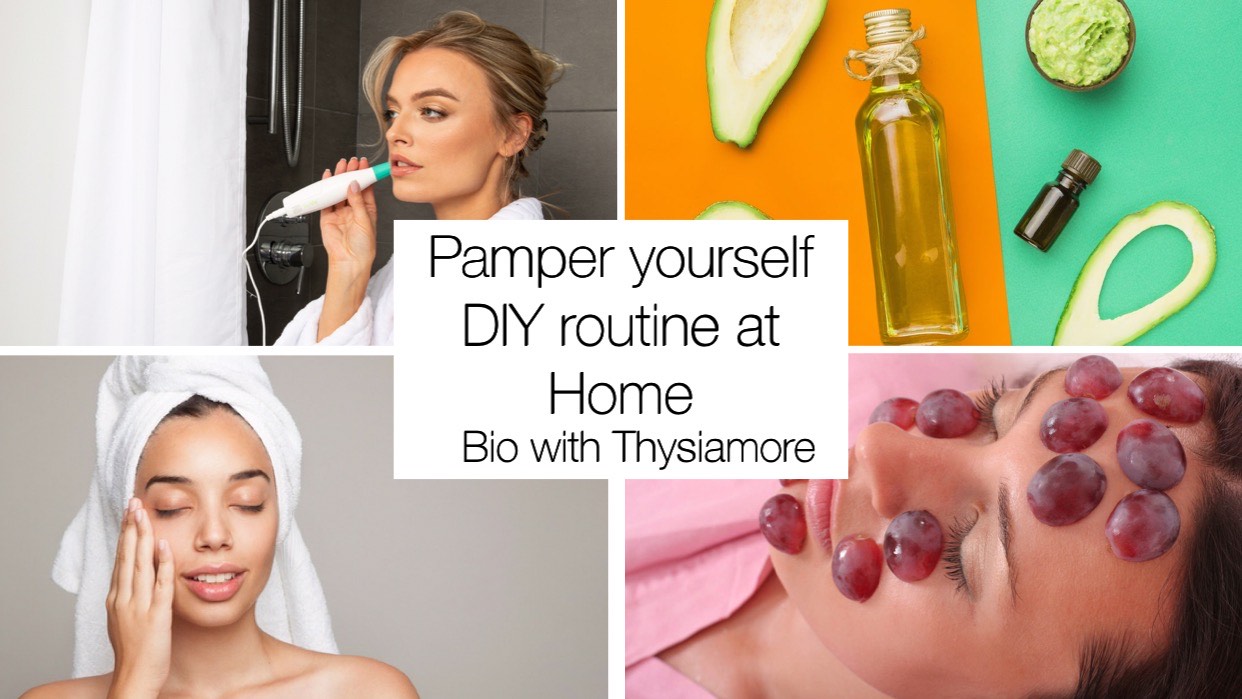 diy spa routine at home/bio with thysiamore