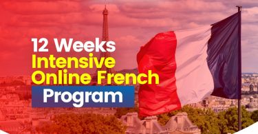 12-week intensive online French program: